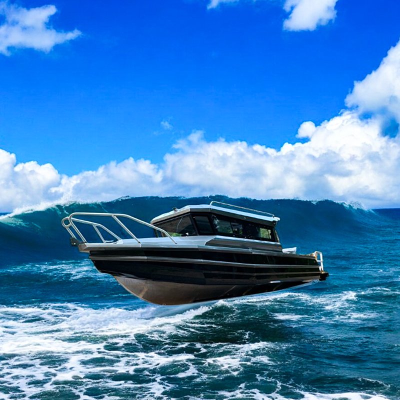 China Super Yachts 2700kg Marine Sport Yacht with Seats Outboard Engine for Fishing Boats